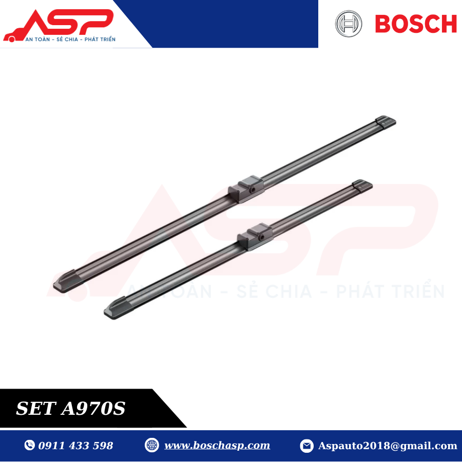 Gạt mưa BOSCH A970S (3397118970) Chuyên Dùng BMW X5, X6 (06 - 12) - Ảnh 5