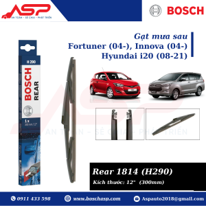 Gạt mưa sau BOSCH H290 kích thước 12" (300mm) - Innova, Fortuner (04-), Hyundai I20