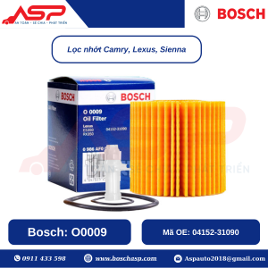 Lọc Nhớt BOSCH O0009 chuyên Toyota Camry, Lexus, Siena