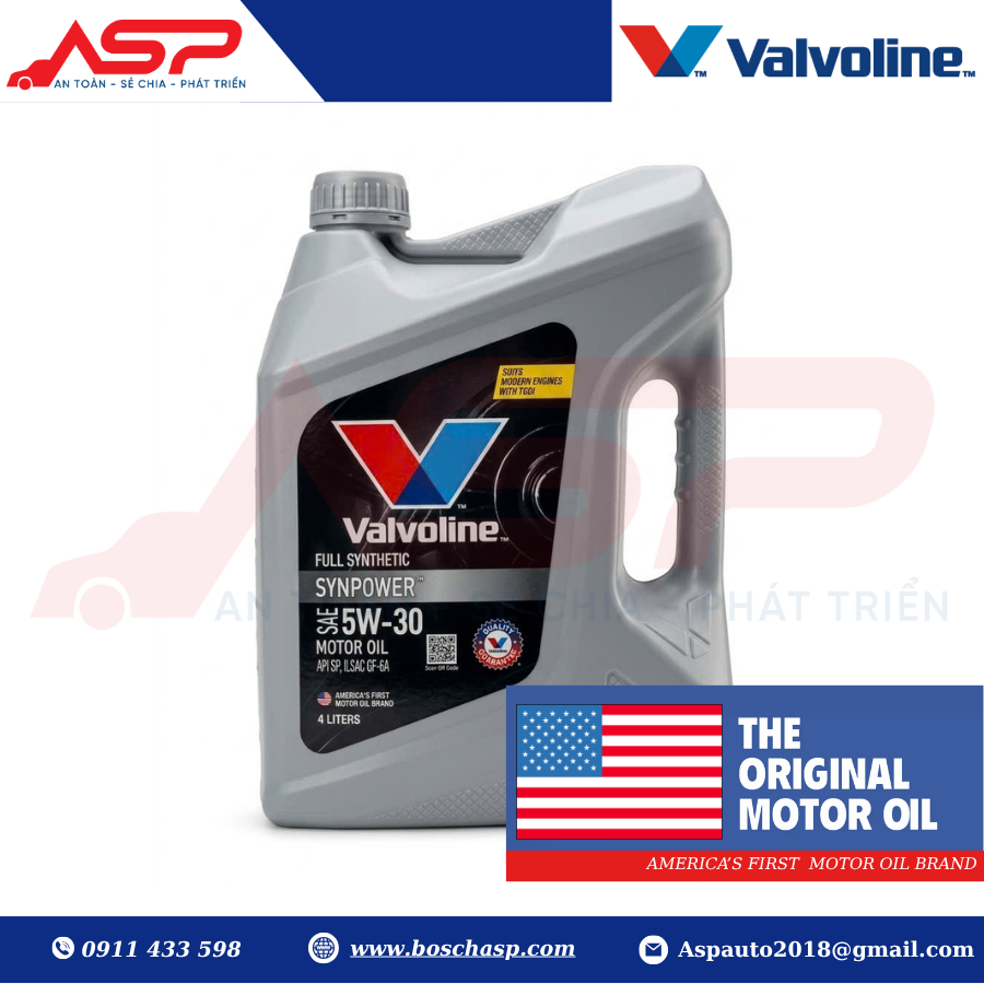 VALVOLINE SYNPOWER 5W30 SP - 4L (FULL SYNTHETIC).