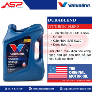 Valvoline Durablend Synthetic 5w30 - Mỹ
